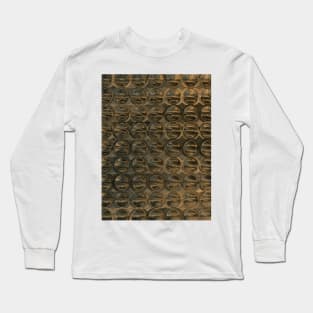 abstract colored round dots background - brown bulges Long Sleeve T-Shirt